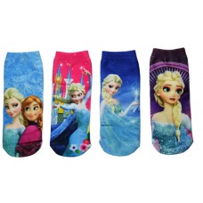  Цветни памучни чорапки с Елза и Анна